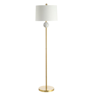 Vaughn 60" Modern Metal/Resin LED Floor Lamp - JONATHAN Y